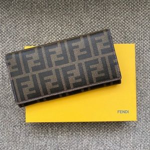 Authentic Fendi Zucca Spalmati Continental Wallet